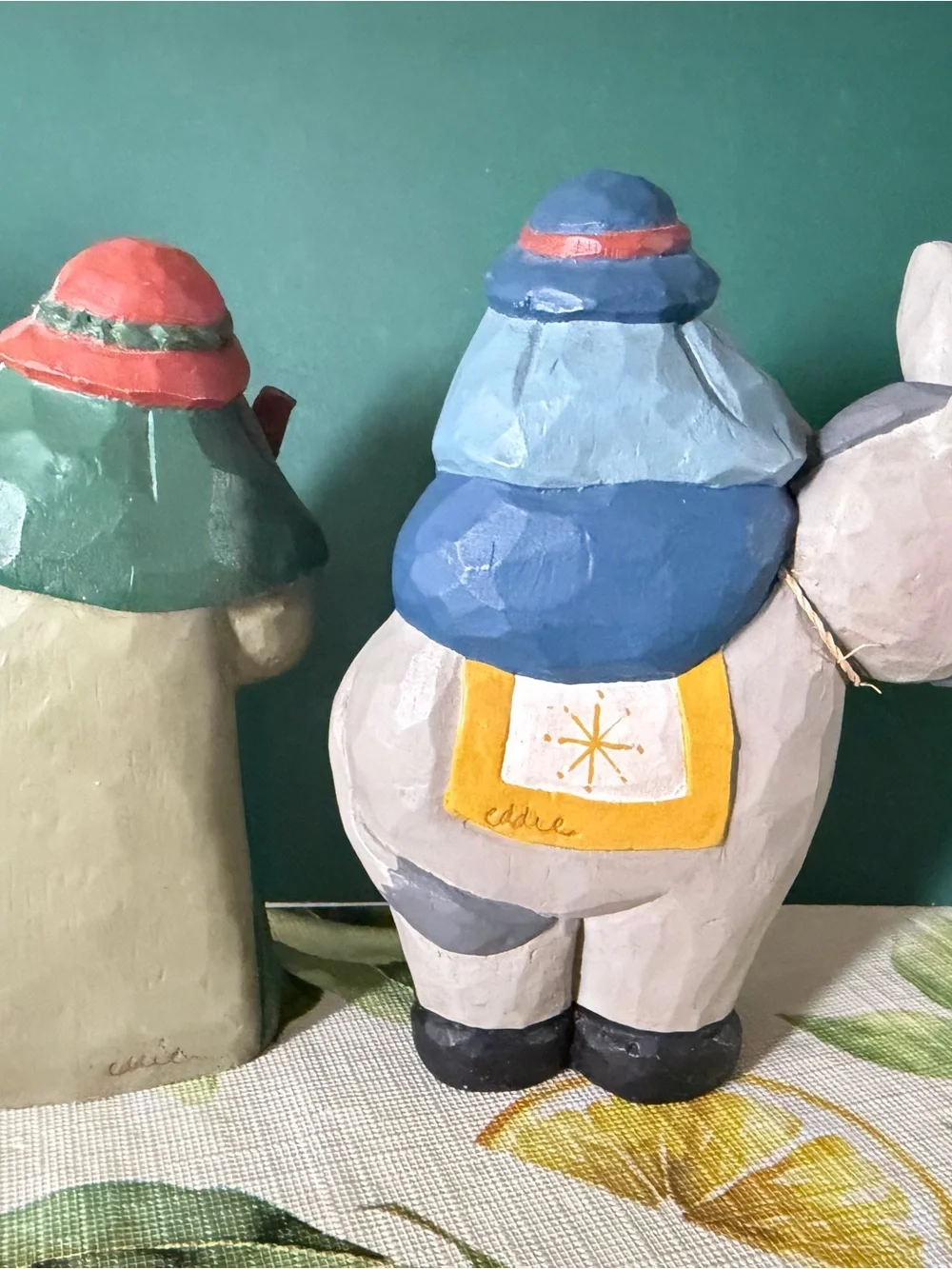 Vintage Eddie Walker Nativity scene Mary, Joseph, and Baby Jesus.